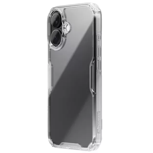 Nillkin Nature Pro Case for iPhone 16 - transparent and white 1