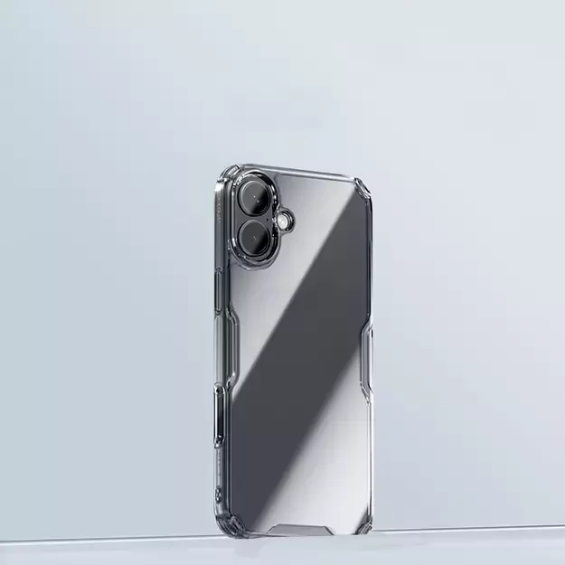 Nillkin Nature Pro Case for iPhone 16 - transparent and white 6