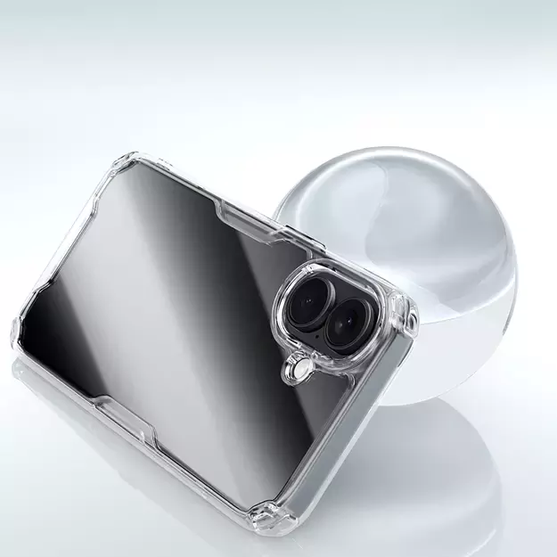 Nillkin Nature Pro Case for iPhone 16 - transparent and white 7