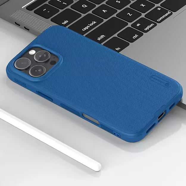 Nillkin Super Frosted Shield Pro case for iPhone 16 Pro - blue 12