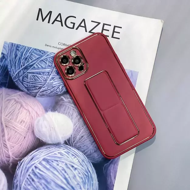 New Kickstand Case for iPhone 12 with stand red 19