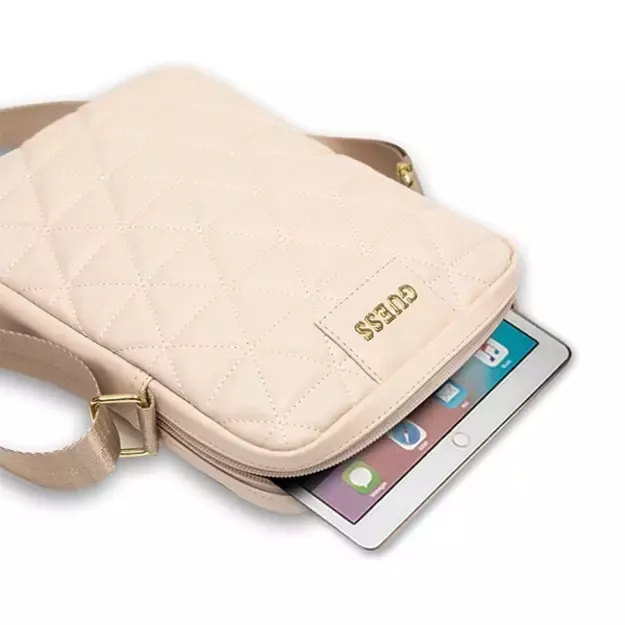 Guess Bag GUTB10QLPK 10&quot  pink/pink Quilted Tablet Bag 3