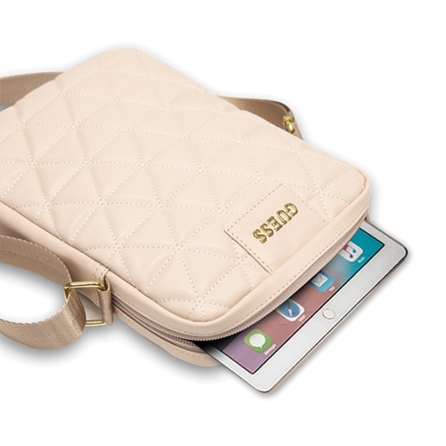 Guess Bag GUTB10QLPK 10&quot  pink/pink Quilted Tablet Bag 6
