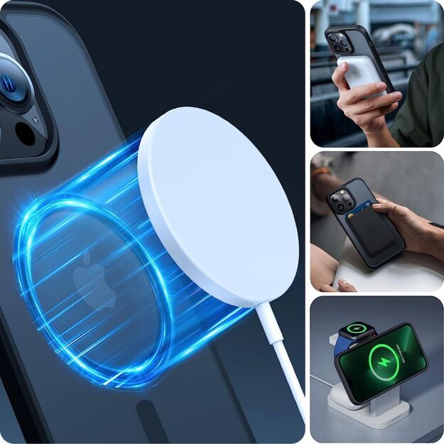 Tech-Protect MagMat MagSafe iPhone 11 Case - Clear Black 1