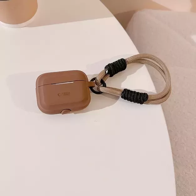 Tech-Protect Silicone Rope Case for Apple AirPods Pro 1 / 2 - Brown 5