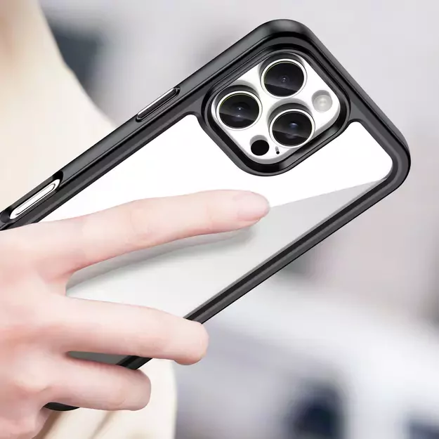 Outer Space Case with Gel Frame for iPhone 16 Pro - Black 11