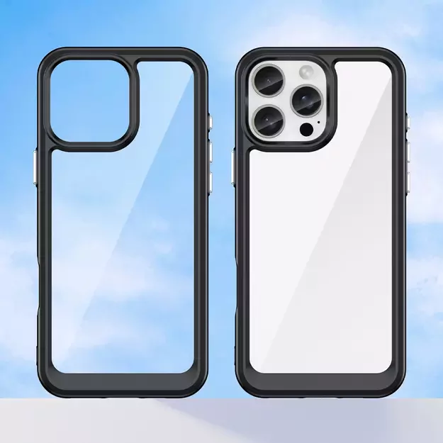 Outer Space Case with Gel Frame for iPhone 16 Pro - Black 14