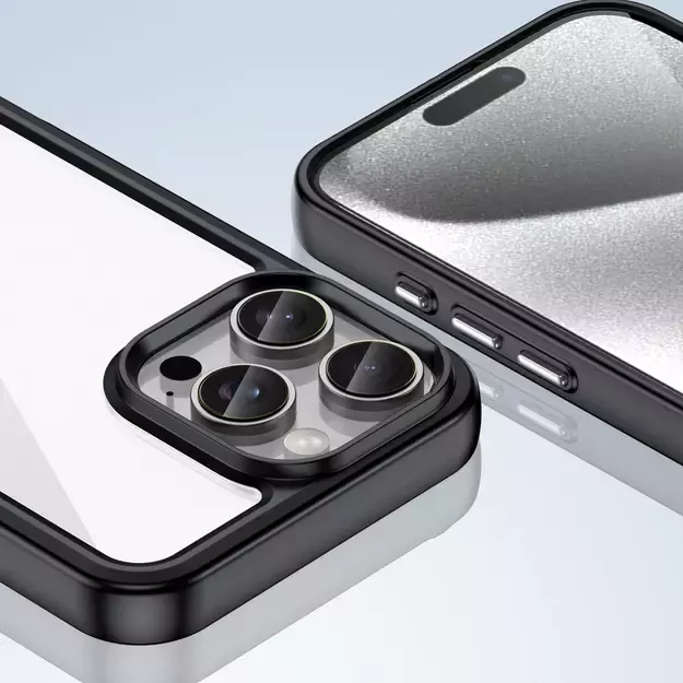 Outer Space Case with Gel Frame for iPhone 16 Pro - Black 12