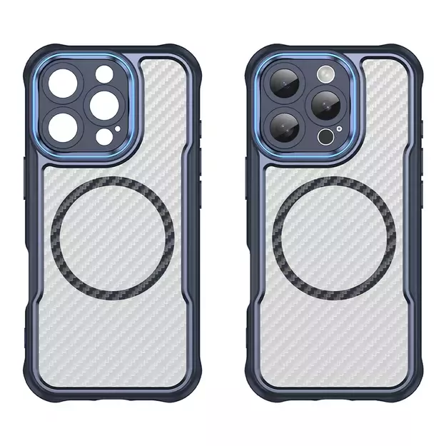 Leading Series MagSafe Silicone Case for iPhone 16 Pro - Blue 1