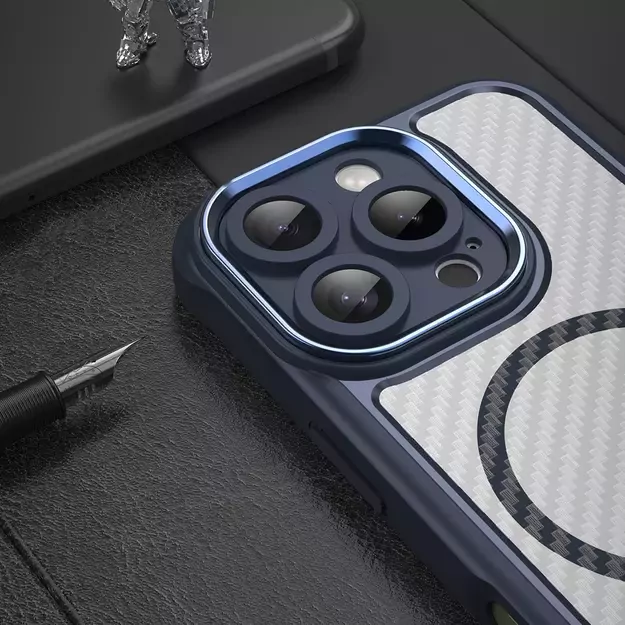 Leading Series MagSafe Silicone Case for iPhone 16 Pro - Blue 5