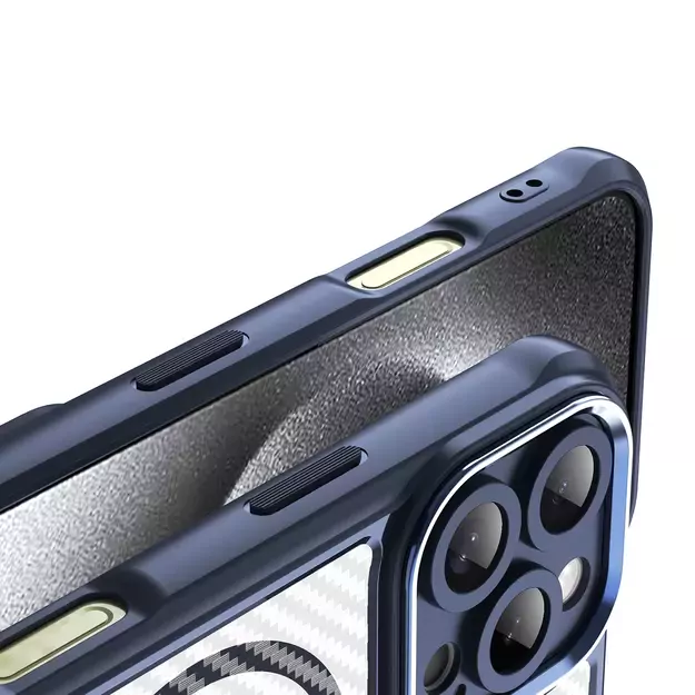 Leading Series MagSafe Silicone Case for iPhone 16 Pro - Blue 7