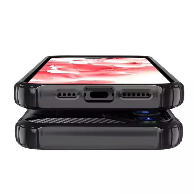 Hybrid Armor iPhone 16 Case - Black 16