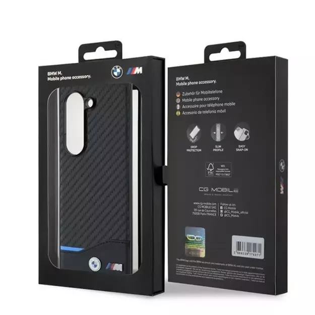 BMW Magsafe Carbon Case for Samsung Galaxy Z Fold 6 - Black 6