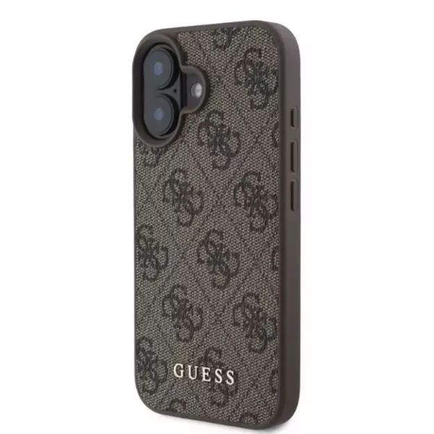Guess 4G Classic iPhone 16 Case - Brown 5