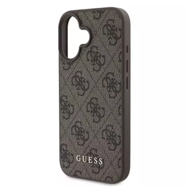 Guess 4G Classic iPhone 16 Case - Brown 7