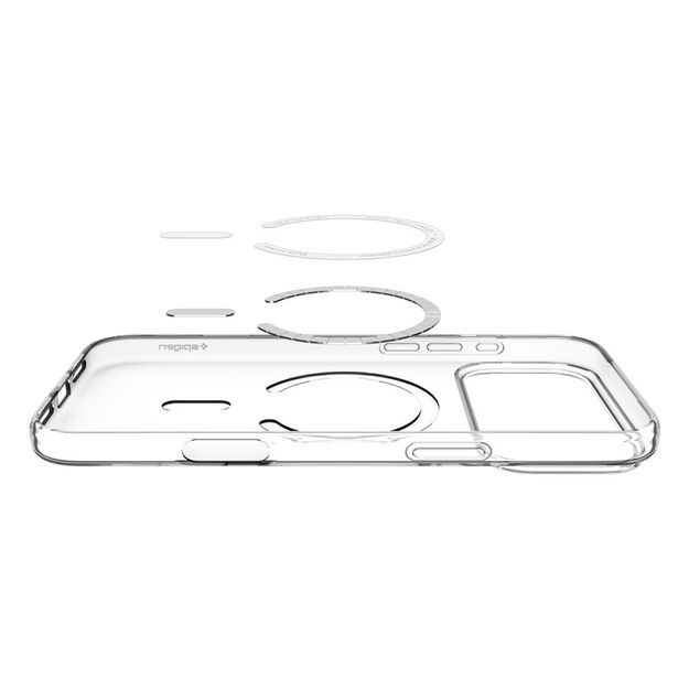 Spigen Liquid Crystal MagSafe Case for iPhone 17 Pro - Clear and White 4