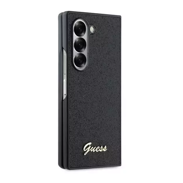 Guess 4G Glitter Script Case for Samsung Galaxy Z Fold 6 - Black 4