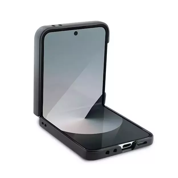 Karl Lagerfeld Saffiano Metal Pin Case for Samsung Galaxy Z Flip 6 - Black 3
