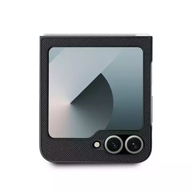 Karl Lagerfeld Saffiano Metal Pin Case for Samsung Galaxy Z Flip 6 - Black 2