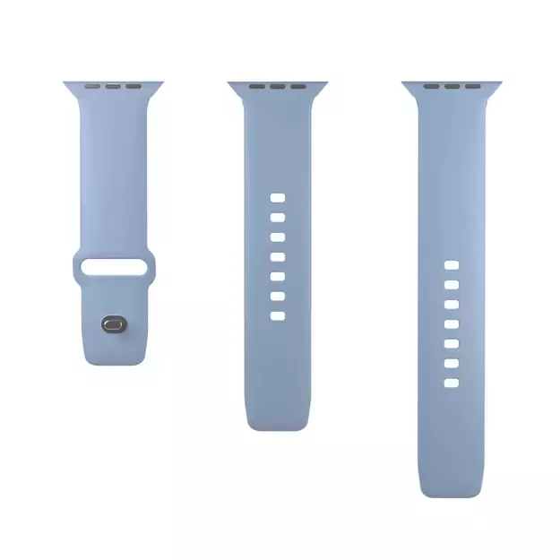 Puro Icon Silicone Strap for Apple Watch 38 / 40 / 41 mm - Light Blue (2 pcs.) 4