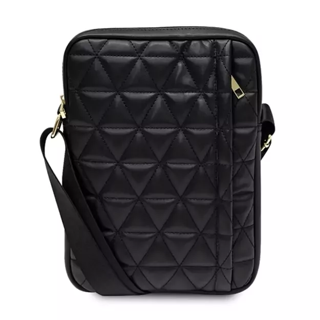 Guess Torba GUTB10QLBK 10  czarna/black Quilted Tablet Bag 5