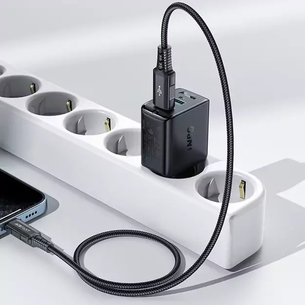 Acefast charger 2x USB 18W QC 3.0, AFC, FCP white (A33 white) 7