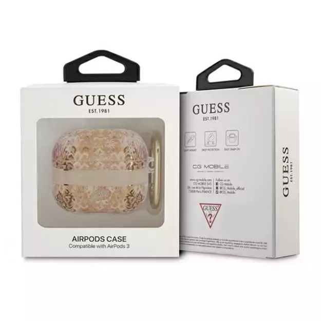 Guess GUA3HHFLD AirPods 3 cover gold/gold Paisley Strap Collection 2