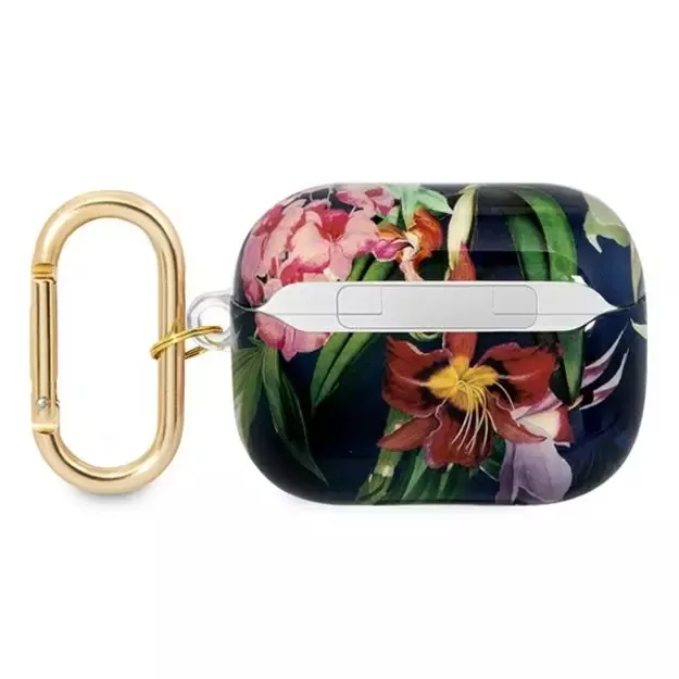Guess GUAPHHFLB AirPods Pro cover blue/blue Flower Strap Collection 1