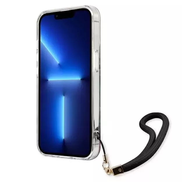 Guess GUHCP13MHFLSB iPhone 13 6.1&quot  blue/blue hardcase Flower Strap 11