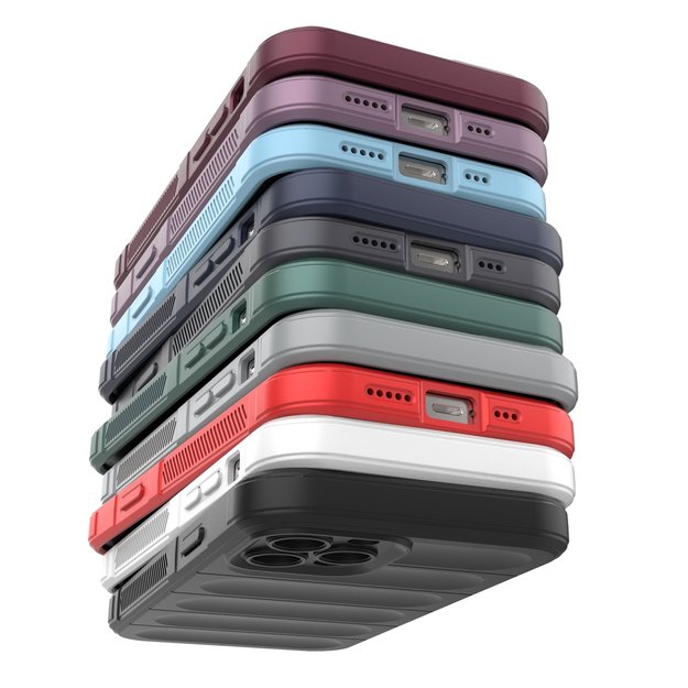 Magic Shield Case for iPhone 12 Pro flexible armored burgundy cover 55