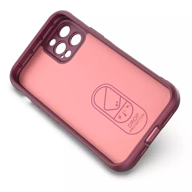 Magic Shield Case for iPhone 12 Pro flexible armored burgundy cover 11