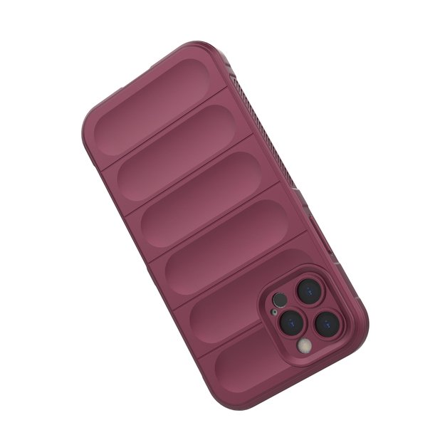 Magic Shield Case for iPhone 12 Pro flexible armored burgundy cover 45