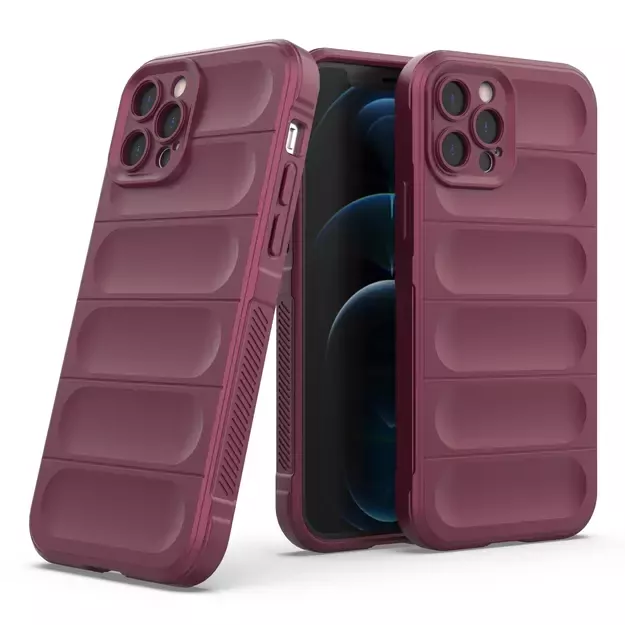 Magic Shield Case for iPhone 12 Pro flexible armored burgundy cover 13