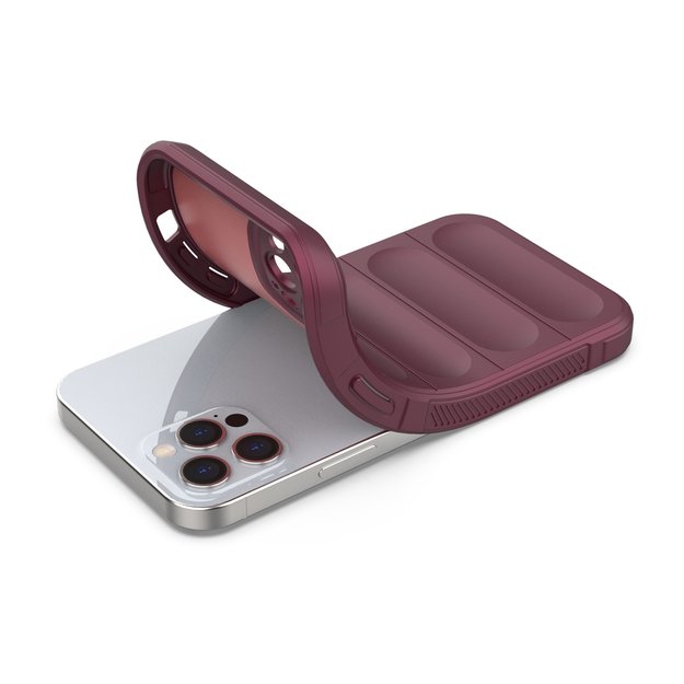 Magic Shield Case for iPhone 12 Pro flexible armored burgundy cover 46