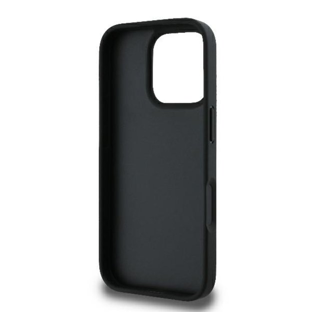 Karl Lagerfeld Monogram Choupette Head Pin iPhone 16 Pro Case - Black 6