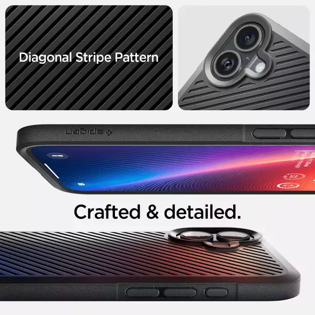 Spigen Core Armor iPhone 16 Case - Matte Black 16