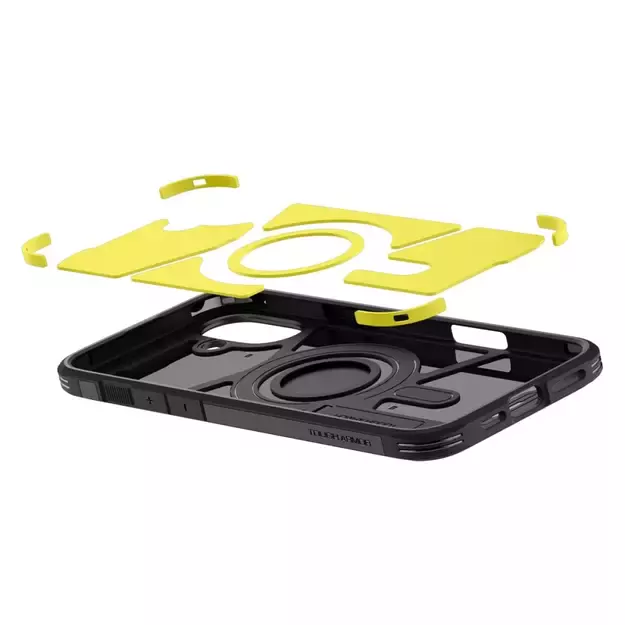 Spigen Tough Armor MagSafe case with stand for iPhone 16 - black 30