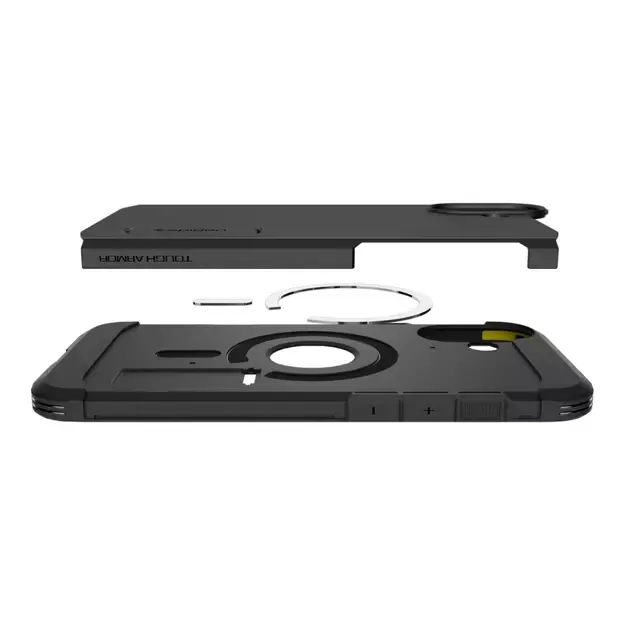 Spigen Tough Armor MagSafe case with stand for iPhone 16 - black 7