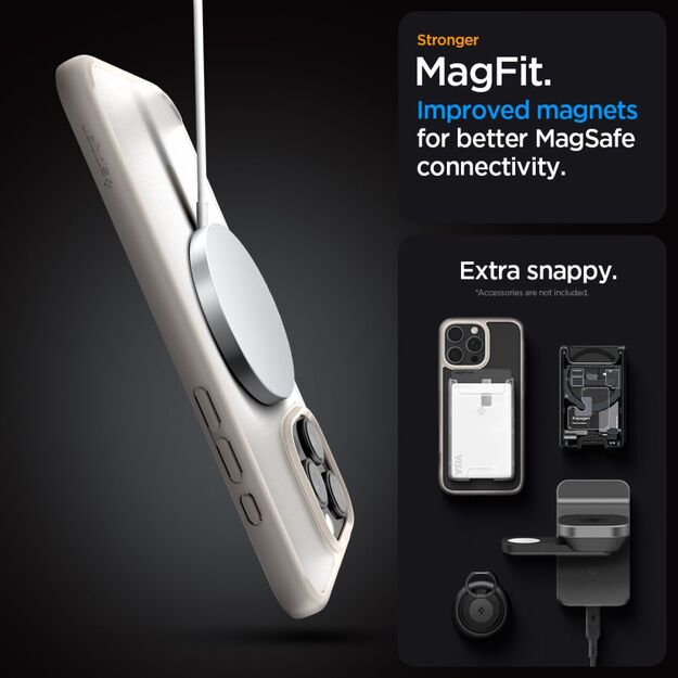 Spigen Ultra Hybrid Mag case with MagSafe for iPhone 16 Pro Max - titanium 7