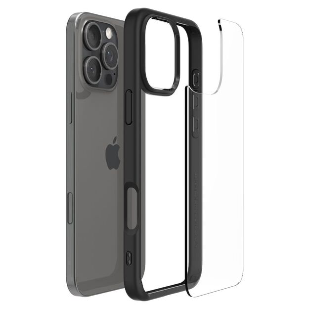 Spigen Ultra Hybrid Case for iPhone 16 Pro Max - Matte Black 6