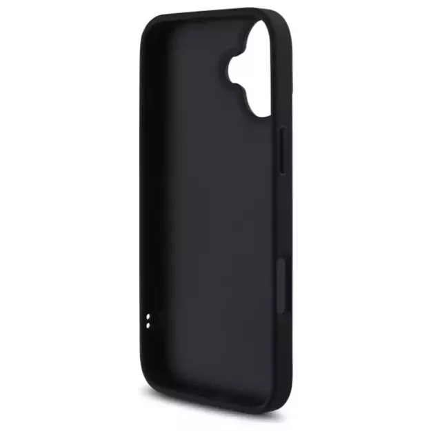 Guess Quilted Metal Logo iPhone 16 Plus Case - Black 13