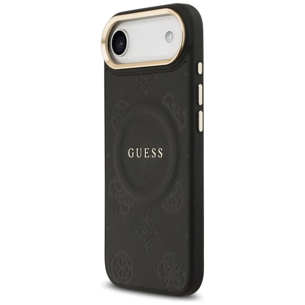 Guess Peony Hot Stamp MagSafe Case for iPhone Air - Black 1