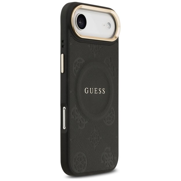 Guess Peony Hot Stamp MagSafe Case for iPhone Air - Black 3