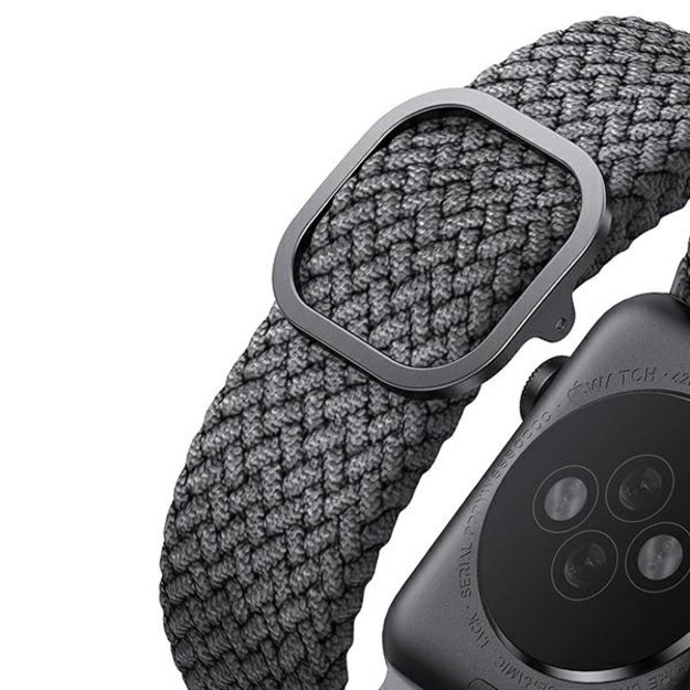 Uniq Aspen Braided Strap for Apple Watch 1/2/3/4/5/6/7/8/SE/SE2 40/38/41mm - Gray 4