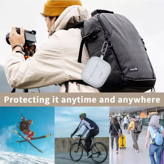 Tech-Protect Silicone Hook Case for Apple AirPods 3 - Black 10