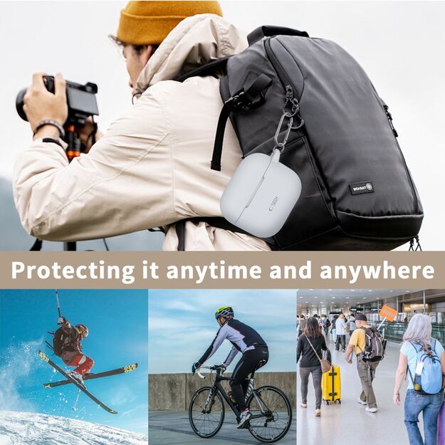 Tech-Protect Silicone Hook Case for Apple AirPods 3 - Black 1