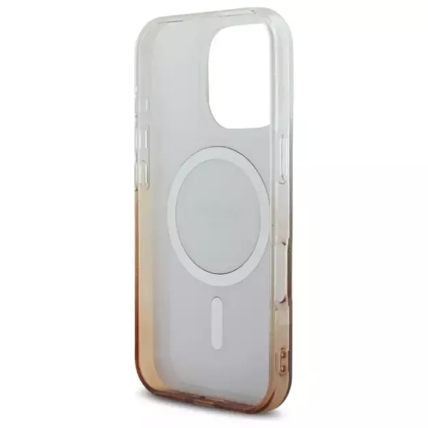 Guess IML Glitter Gradient MagSafe iPhone 16 Pro Case - Brown 13