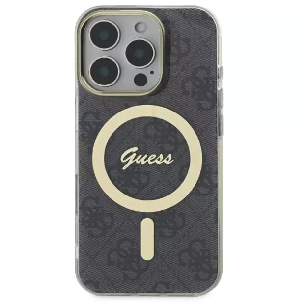 Guess IML 4G MagSafe Case for iPhone 16 Pro Max - Black 9