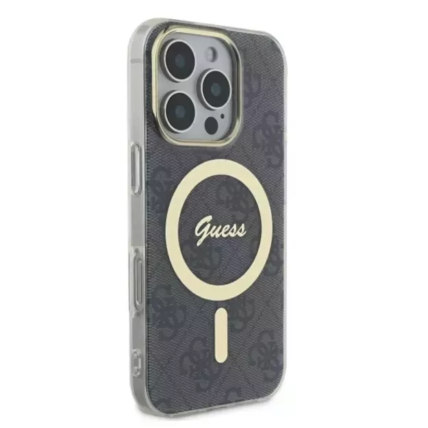 Guess IML 4G MagSafe Case for iPhone 16 Pro Max - Black 10