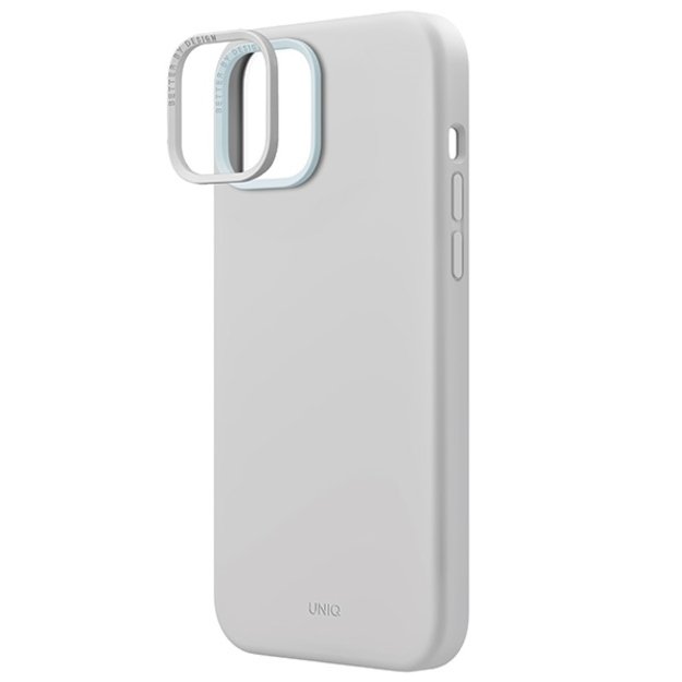 Uniq Lino Hue Magclick Charging case for iPhone 15 - light gray 3